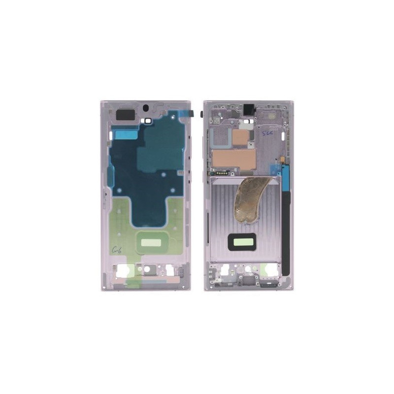 Middle housing Samsung S918 S23 Ultra Lavender original (used Grade C)