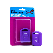 Fioletowe etui silikonowe na kluczyk Opel - EPKC79