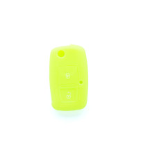 Neonowozielone etui silikonowe na kluczyk Seat Skoda Volkswagen - EPKC70
