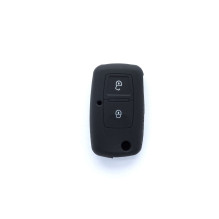 Czarne etui silikonowe na kluczyk Seat Skoda Volkswagen - EPKC65