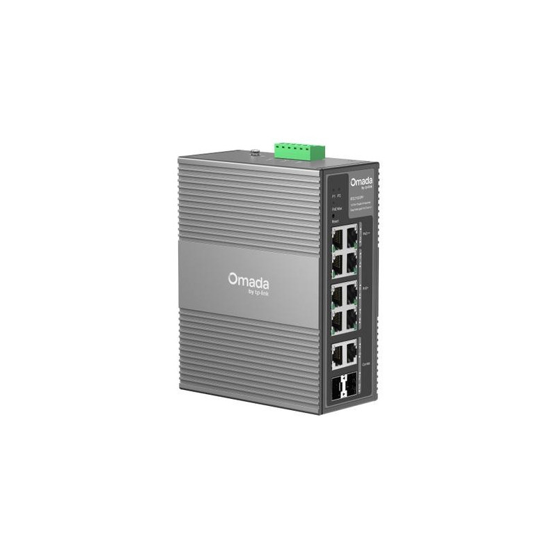TP-Link Omada 10-Port Gigabit Industrial Easy Managed Switch with 6-Port PoE+ and 2-Port PoE++