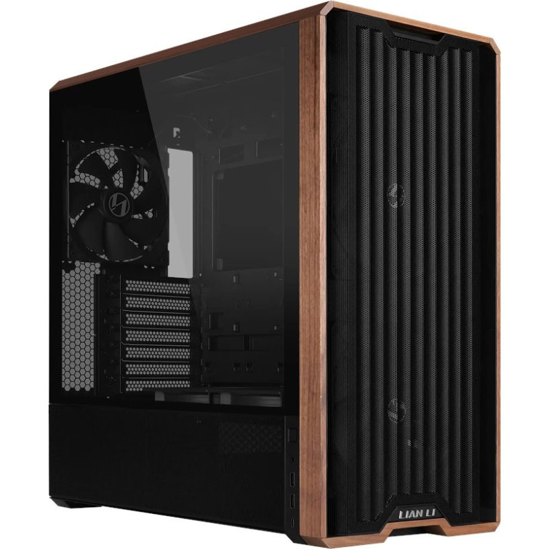 Lian Li Lancool LAN217X computer case Midi Tower Black Wood Glass