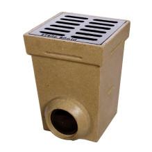 Trap with cast iron grille...