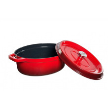 OVAL POT WITH A LID. 5.6L CAPACITY OVAL POT WITH A LID. 5.6L CAPACITY