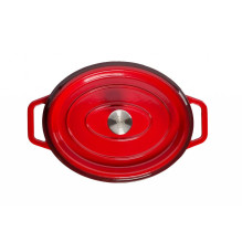 OVAL POT WITH A LID. 5.6L CAPACITY OVAL POT WITH A LID. 5.6L CAPACITY
