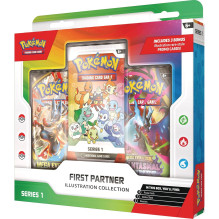 Kolekcionuojamų Kortų Žaidimas - Pokémon First Partner Iliustracijų Kolekcijos Dėžutė, 3 Promo Kortos, 2 Booster Pakuotė