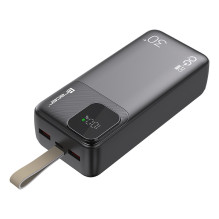 „Tracer 47824 Prime-V3“ 30000mAh QC22.5W+PD20W išorinė baterija, juoda „Tracer 47824 Prime-V3“ 30000mAh QC22.5W+PD20W išorinė baterija, juoda