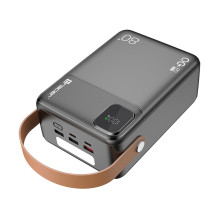 Tracer 47826 Prime-V8 80000mAh QC22.5W+PD20W išorinė baterija, juoda