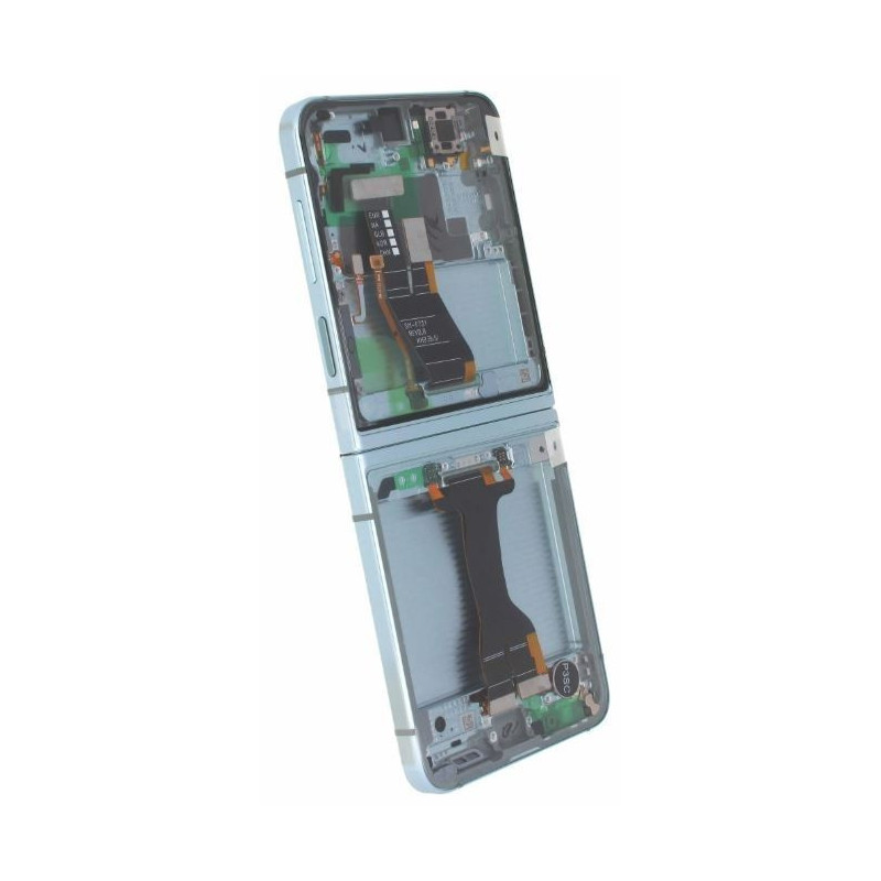 Middle housing Samsung F731 Z Flip5 5G Mint / Green originalus (used Grade C)