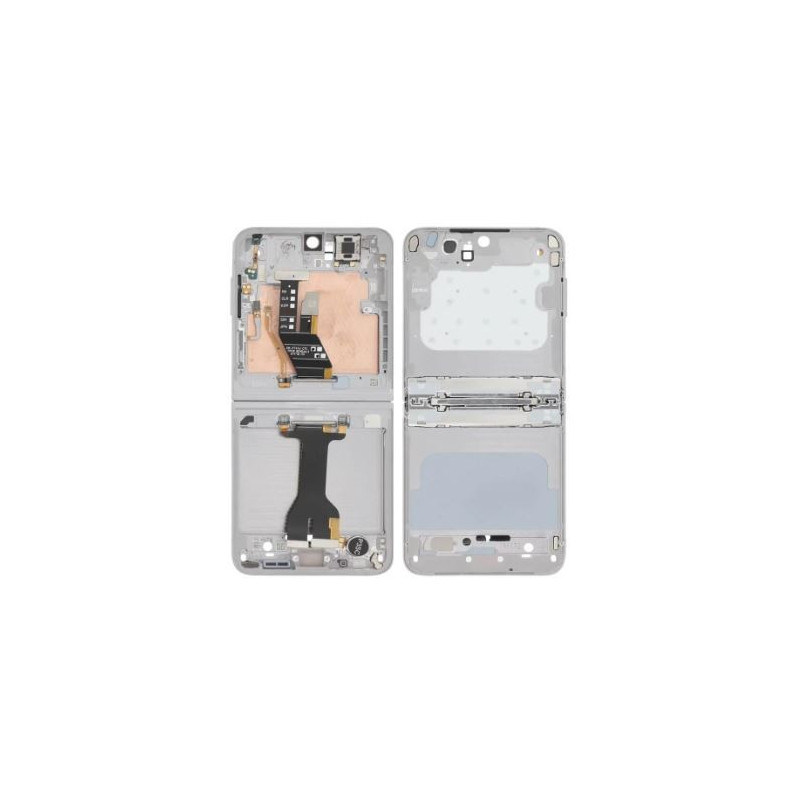 Middle housing Samsung F741 Z Flip6 5G Silver Shadow originalus (used Grade A)