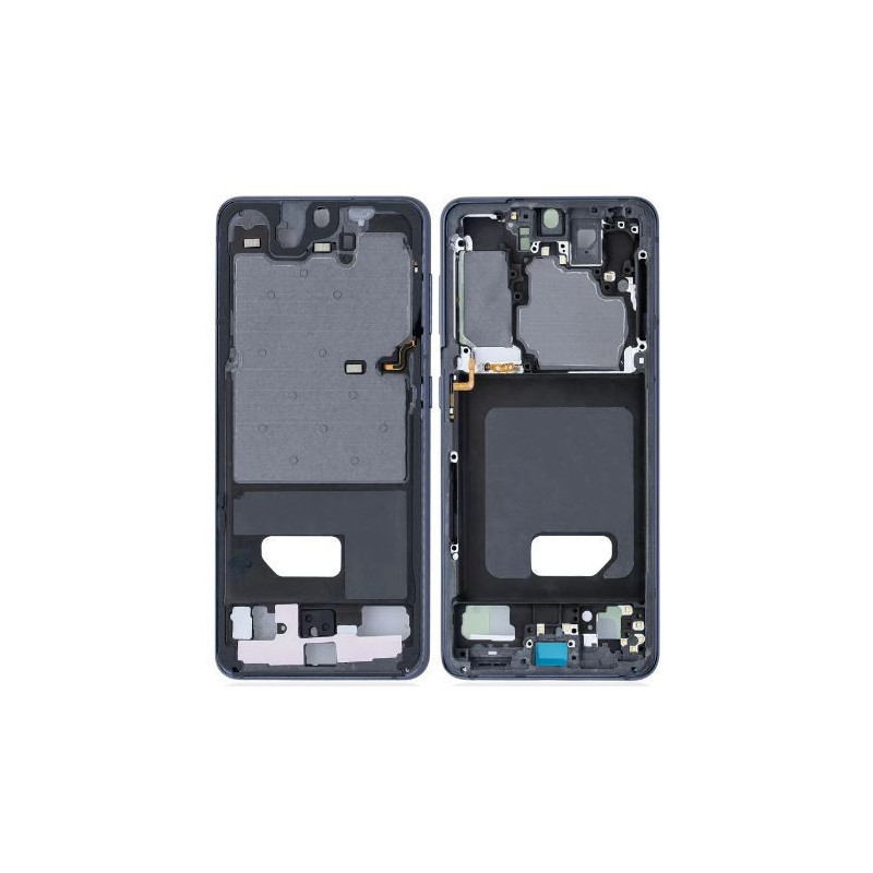 Middle housing Samsung G991 S21 5G Phantom Grey with sides buttons original (used Grade C)