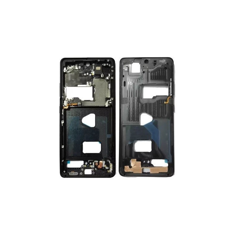 Middle housing Samsung G998 S21 Ultra Phantom Black with sides buttons original (used Grade B)