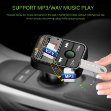 Riff CAR-B2 Bluetooth FM / MP3 Transmitter Car Charger 2x USB QC3.0 3.1A / 1A Black