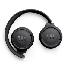 JBL Tune 520BT belaidės ant ausų dedamos „Bluetooth 5.3“ ausinės, juodos