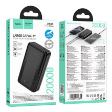 Išorinė baterija POWER BANK Hoco J165A 20000mAh juoda