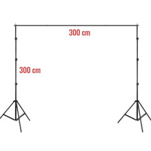 Fono Laikiklis - MITOYA 300cm Trikojis + 300cm Reguliuojama Kryžminė Juosta