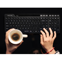 A4Tech 47726 Fstyler FBK27C AS 2.4 GHz+BT (Silent), Black