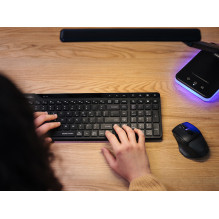 A4Tech 47726 Fstyler FBK27C AS 2.4 GHz+BT (Silent), Black