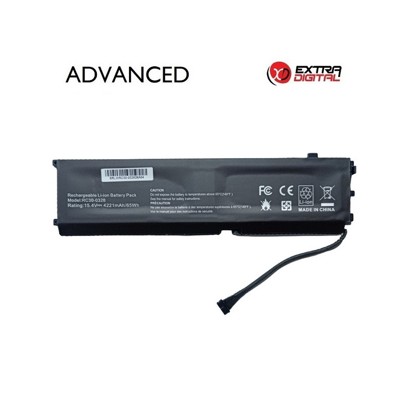 Nešiojamo kompiuterio baterija RAZER RC30-0328, 4221mAh, Extra Digital Advanced