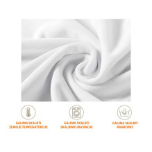 Elastic chair cover Restly White 46x56x86 Elastic chair cover Restly White 46x56x86