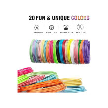 100 m PLA plastic for 3D pen, 20 colors, 5 m each