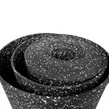Rubber flooring 4x1200x10000 mm - with white granules