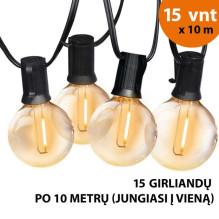 Outdoor garland (LED lights) 150 m Elegance