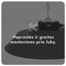 Infraraudonųjų spindulių šildytuvas Heatum H1500 AURA
