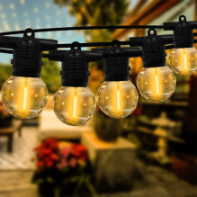 Outdoor garland (LED lights) 20 m Glow black Outdoor garland (LED lights) 20 m Glow black