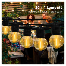 Outdoor garland (LED lights) 50 m Glow black Outdoor garland (LED lights) 50 m Glow black