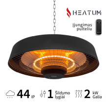 Infrared heater Heatum H2000R VERSE BLACK