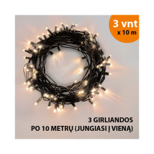 Outdoor and indoor garland (LED lights) 30 m PROLED black Outdoor and indoor garland (LED lights) 30 m PROLED black