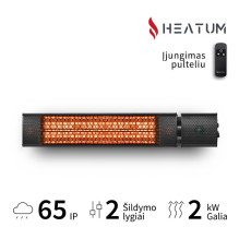 Infrared heater Heatum H2000R URBAN Black