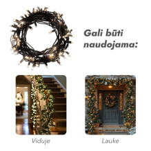Lauko ir vidaus girlianda (LED lemputės) 30 m PROLED juoda Lauko ir vidaus girlianda (LED lemputės) 30 m PROLED juoda
