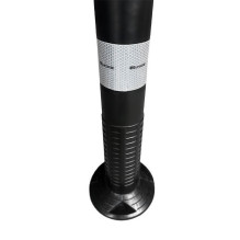 Lankstus įspėjamasis signalinis kelio stulpelis Eurostal 750 mm juodas