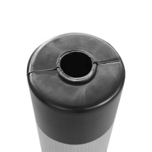 Flexible warning signal road post Eurostal 750 mm black