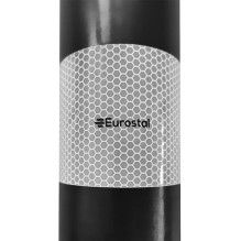 Lankstus įspėjamasis signalinis kelio stulpelis Eurostal 750 mm juodas