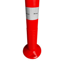 Lankstus įspėjamasis signalinis kelio stulpelis Eurostal 750 mm raudonas