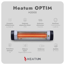 Infrared heater Heatum H2000 OPTIM