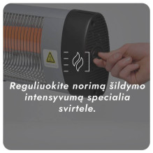 Infraraudonųjų spindulių šildytuvas Heatum H2000 OPTIM