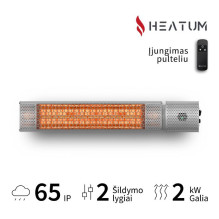 Infrared heater Heatum H2000R URBAN SILVER