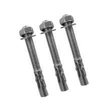 Flexible warning signal road post Eurostal 750 mm black with anchor bolts (anchors)