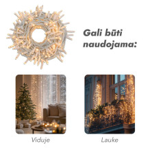 Lauko ir vidaus girlianda (LED lemputės) 20 m PROLED balta Lauko ir vidaus girlianda (LED lemputės) 20 m PROLED balta