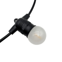 Lauko girlianda (LED lemputės) 10 m Glow juoda Matinė