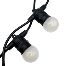 Lauko girlianda (LED lemputės) 10 m Glow juoda Matinė