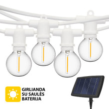 Outdoor garland with solar...