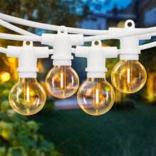 Lauko girlianda su saulės baterija (LED) Perl Balta Lauko girlianda su saulės baterija (LED) Perl Balta
