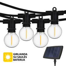 Outdoor garland with solar...