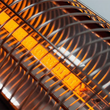Freestanding Infrared Heater Heatum H2500R CORE BLACK with tripod stand