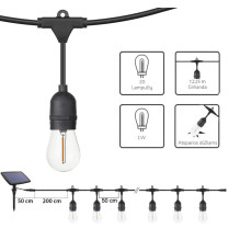 Lauko girlianda su saulės baterija (LED) Drop Lauko girlianda su saulės baterija (LED) Drop